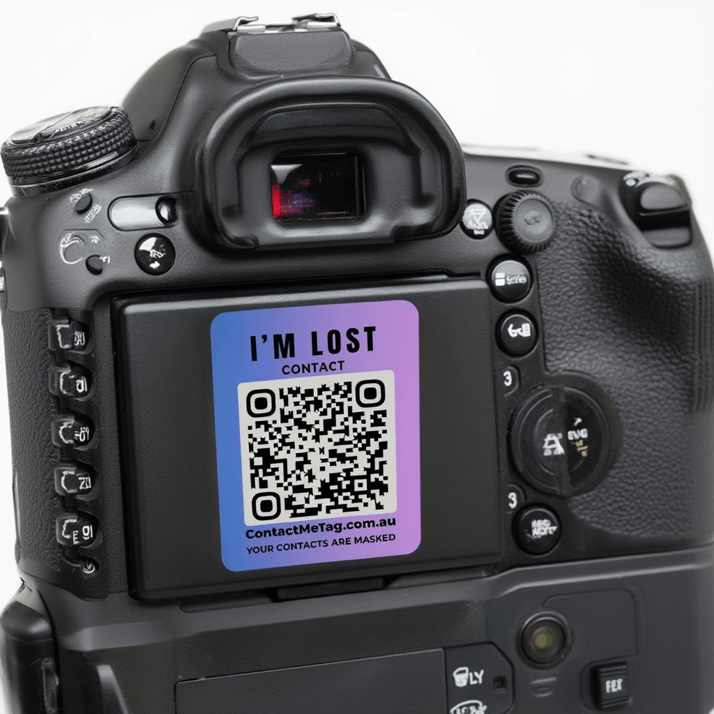 I'M Lost QR Code Sticker — Laptop Tag view 9