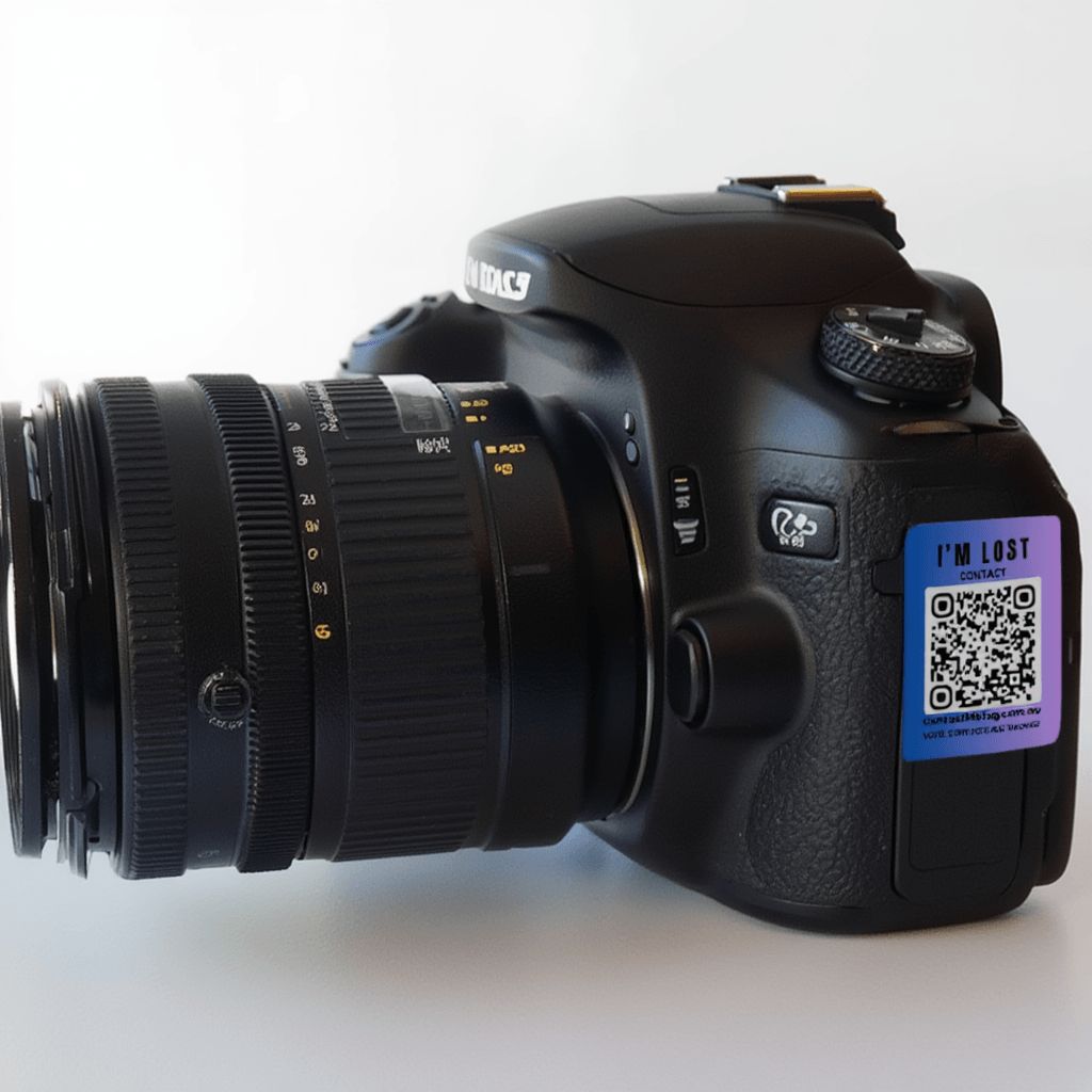 I'M Lost QR Code Sticker — Laptop Tag view 10