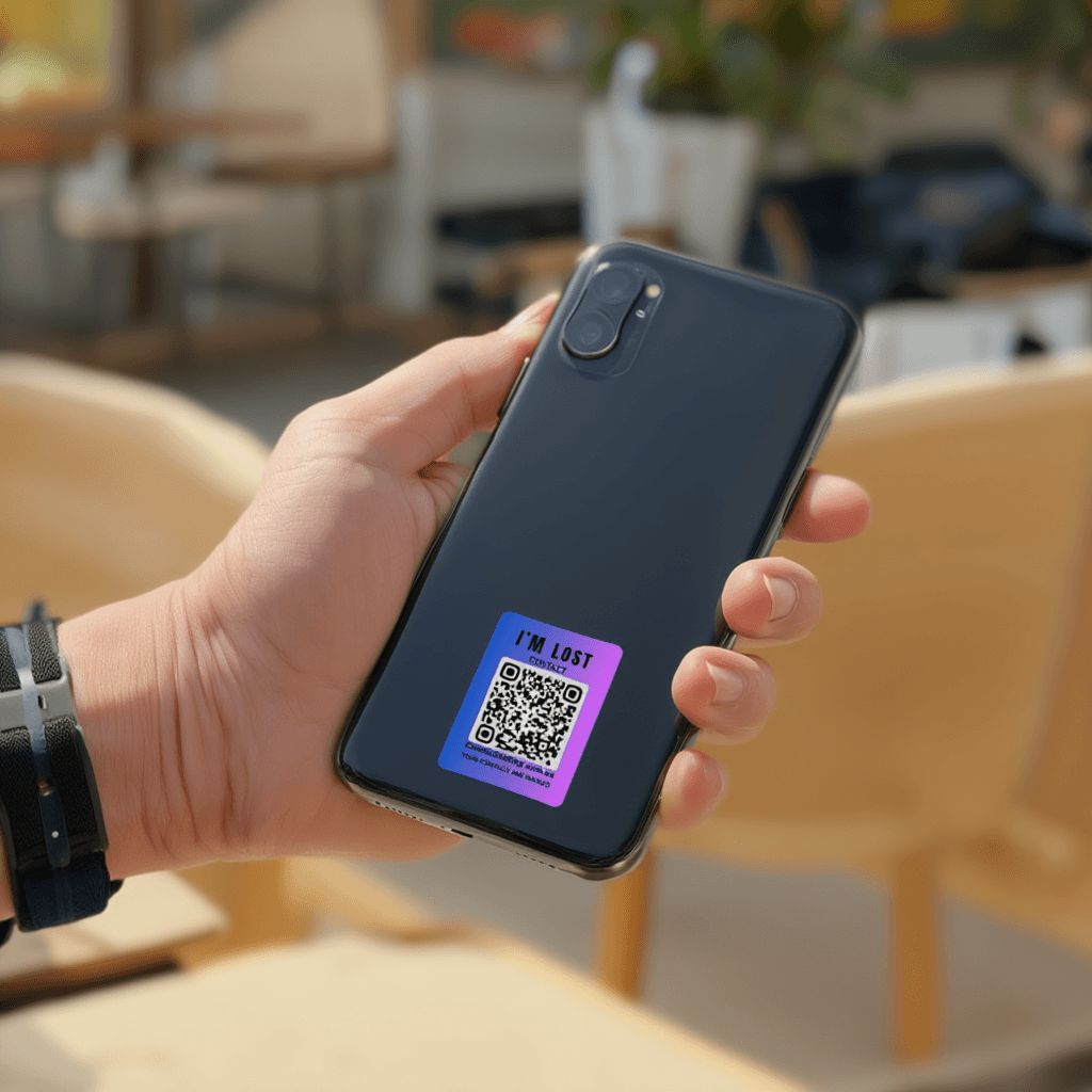 I'M Lost QR Code Sticker — Laptop Tag view 5