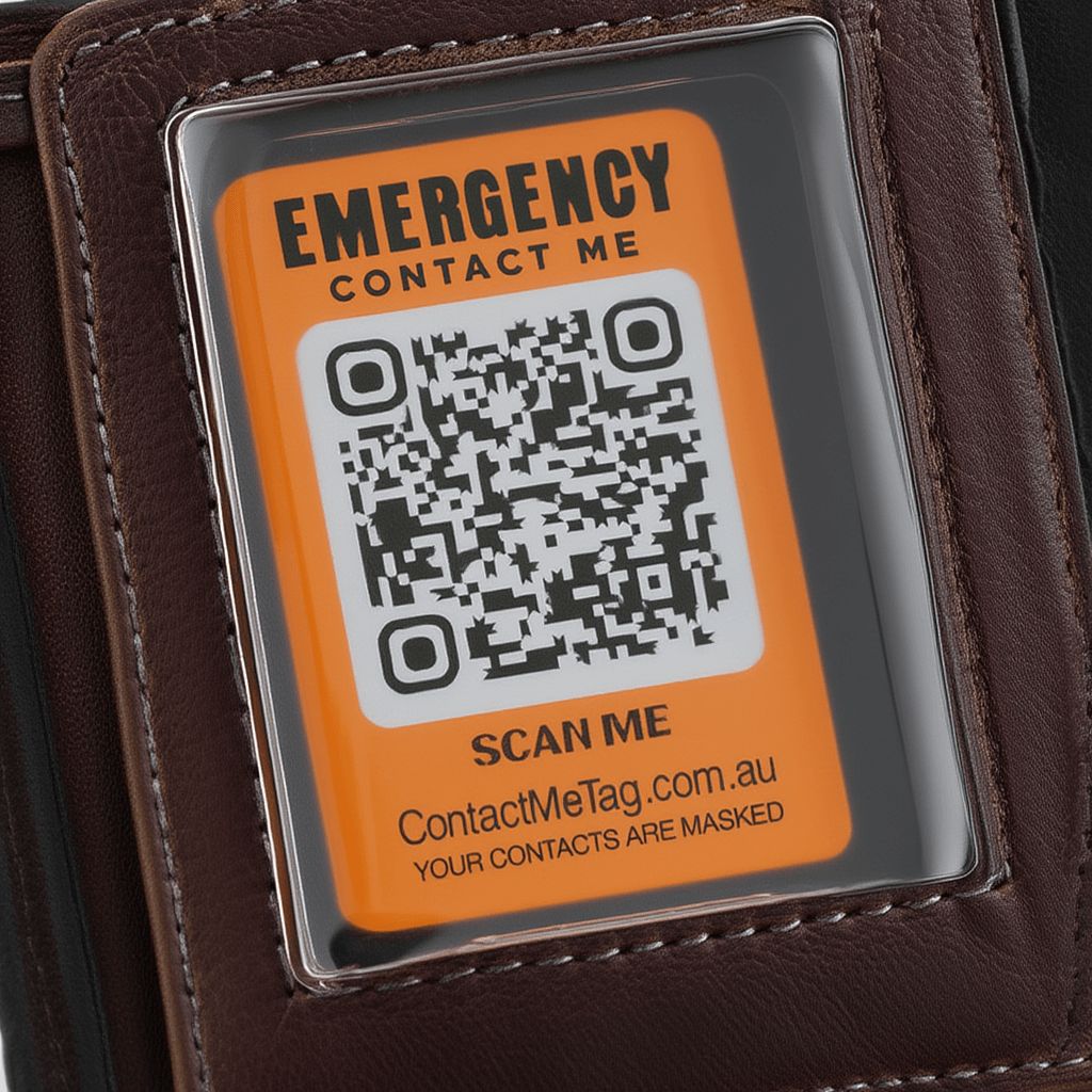 Emergency QR Code Card — Wallet Tag view 2